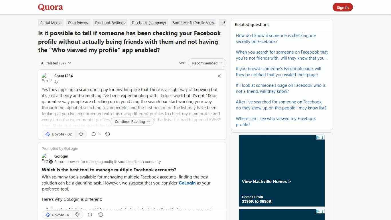 Is it possible to tell if someone has been checking your Facebook profile without actually being friends with them and not having the “Who viewed my profile” app enabled? - Quora